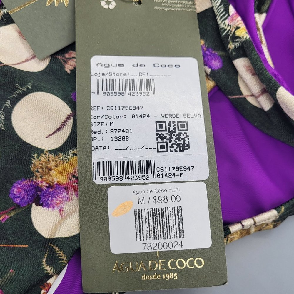 Agua de Coco Green Dried Flowers Bikini Bottom - Picture 13 of 14